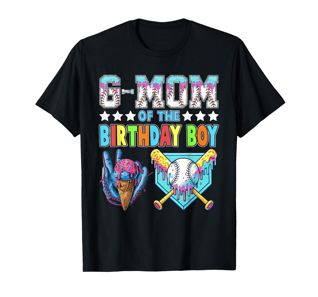 Baseball Ice Cream Drip G Mom Birthday T-Shirt - Fun Novelty Design Unisex - T-Shirt, Sweatshirt, Hoodie