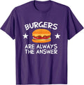 Burgers Are The Answer - Adult & Kids T-Shirts, Sweatshirts & Hoodies apparel design preview 1