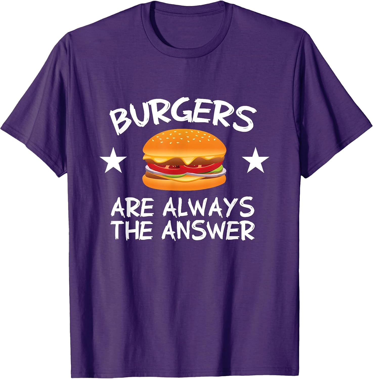 Burgers Are The Answer - Adult & Kids T-Shirts, Sweatshirts & Hoodies apparel design preview 1