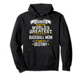 Baseball Mom Worlds Greatest Baseball Hoodie - Minimalist Print for Adults - T-Shirt, Sweatshirt, Hoodie