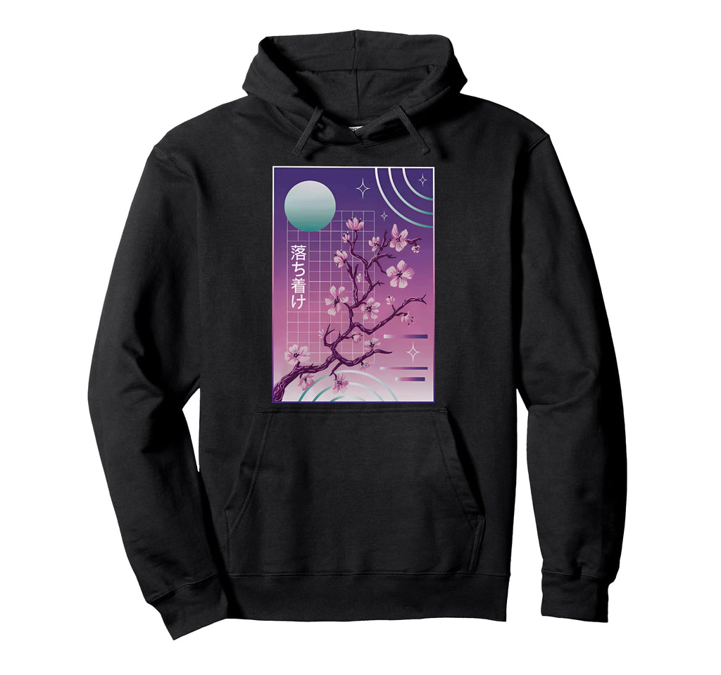 Cherry Blossom Japanese Sakura Hoodie - Fun Novelty Design for Adults - T-Shirt, Sweatshirt, Hoodie