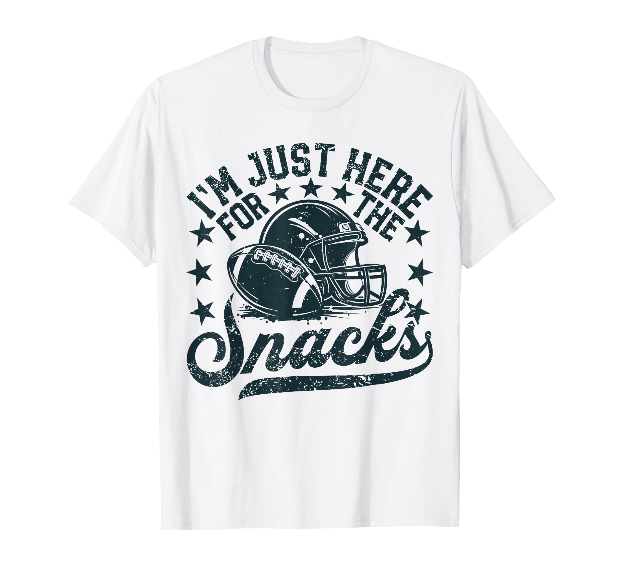 Im Just Here Snacks Football Mom Game T-Shirt - Aesthetic Graphic Unisex - T-Shirt, Sweatshirt, Hoodie