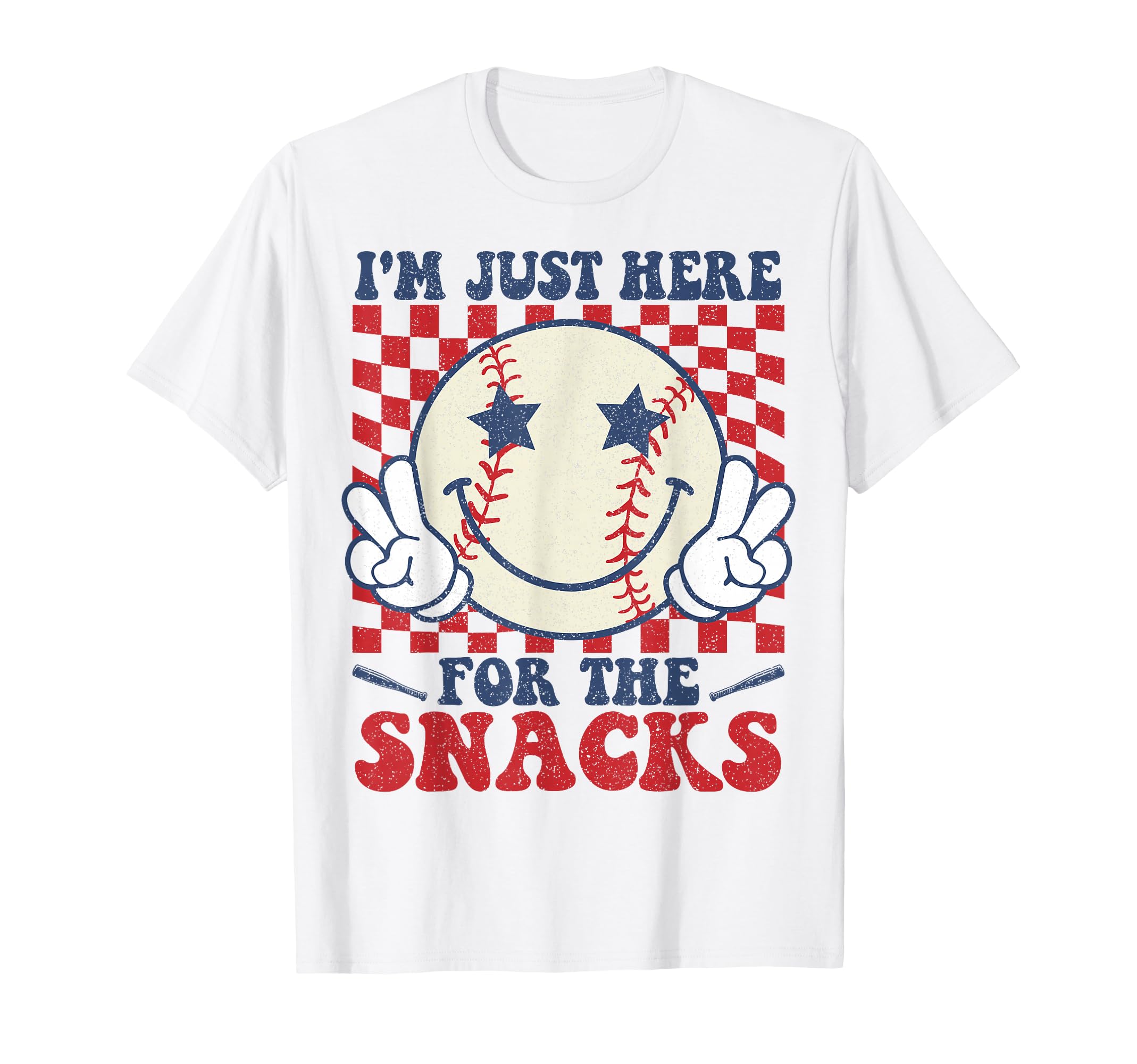 Im Just Here Snacks Baseball T-Shirt - Casual Everyday Wear for Adults - T-Shirt, Sweatshirt, Hoodie