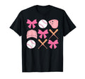 Baseball Mom Coquette Mothers Day T-Shirt - Minimalist Print for Adults - T-Shirt, Sweatshirt, Hoodie