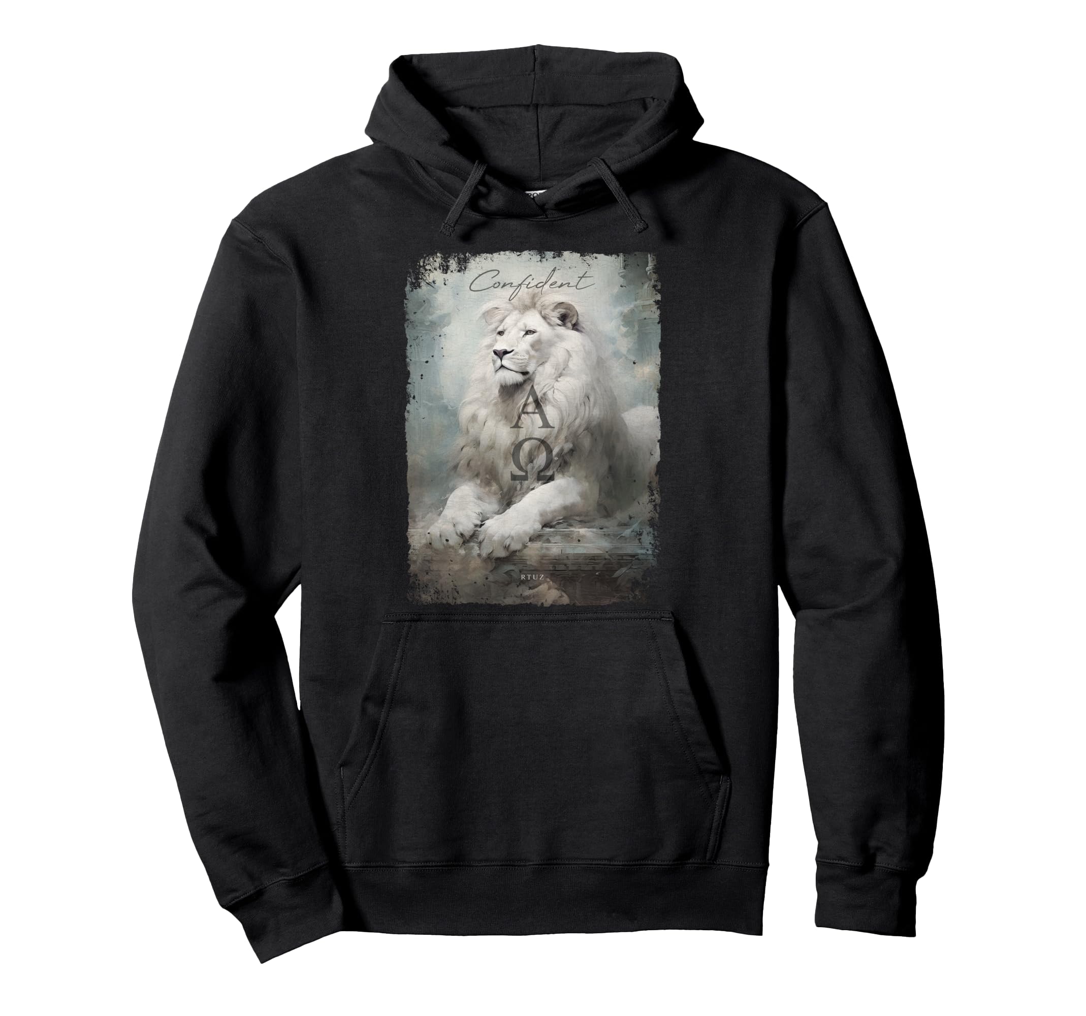 Aesthetic Streetwear Lion Hoodie - Casual Everyday Wear for Adults - T-Shirt, Sweatshirt, Hoodie