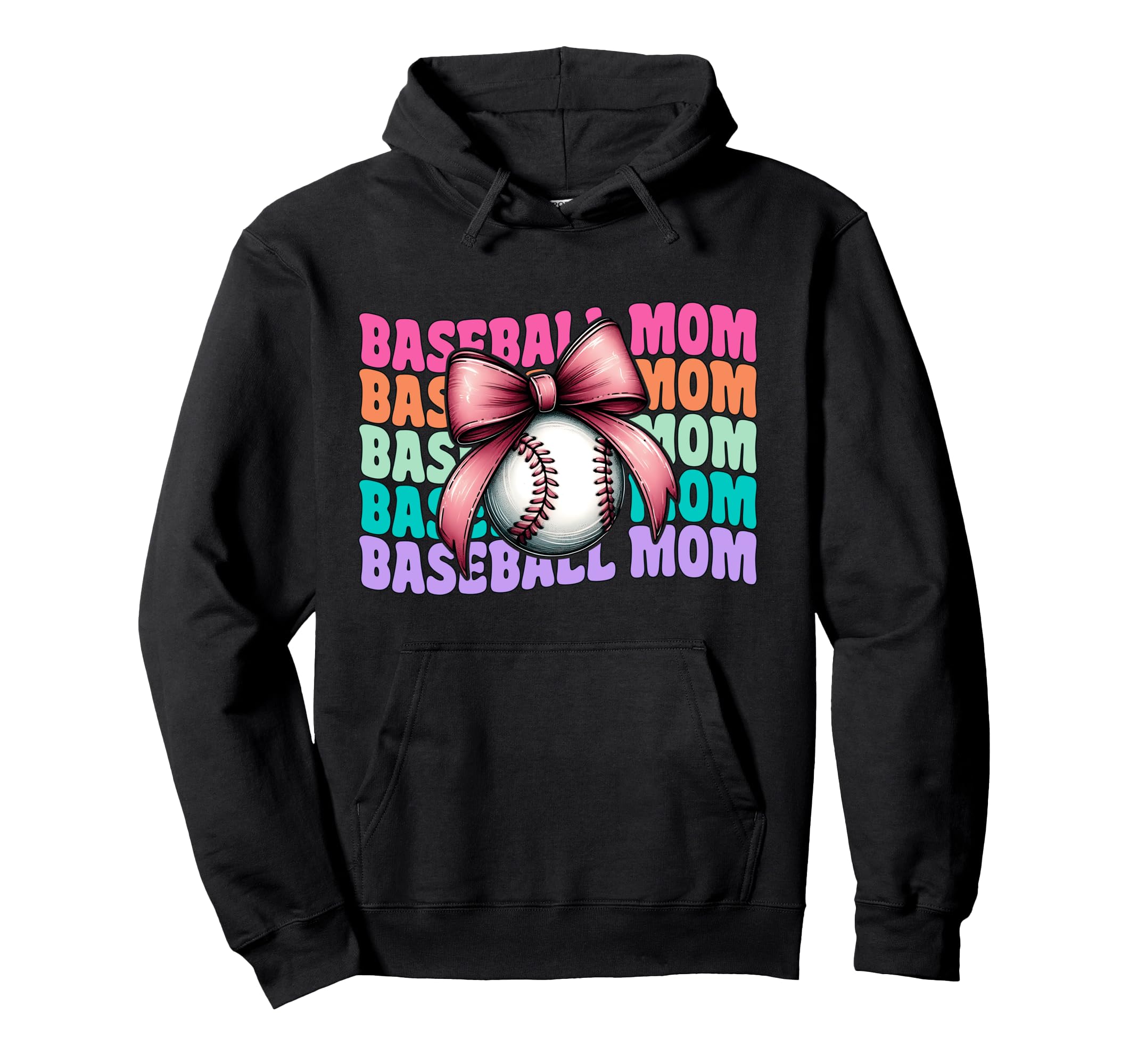 Baseball Mom Baseball Mama Mothers Hoodie - Aesthetic Graphic Men Women - T-Shirt, Sweatshirt, Hoodie