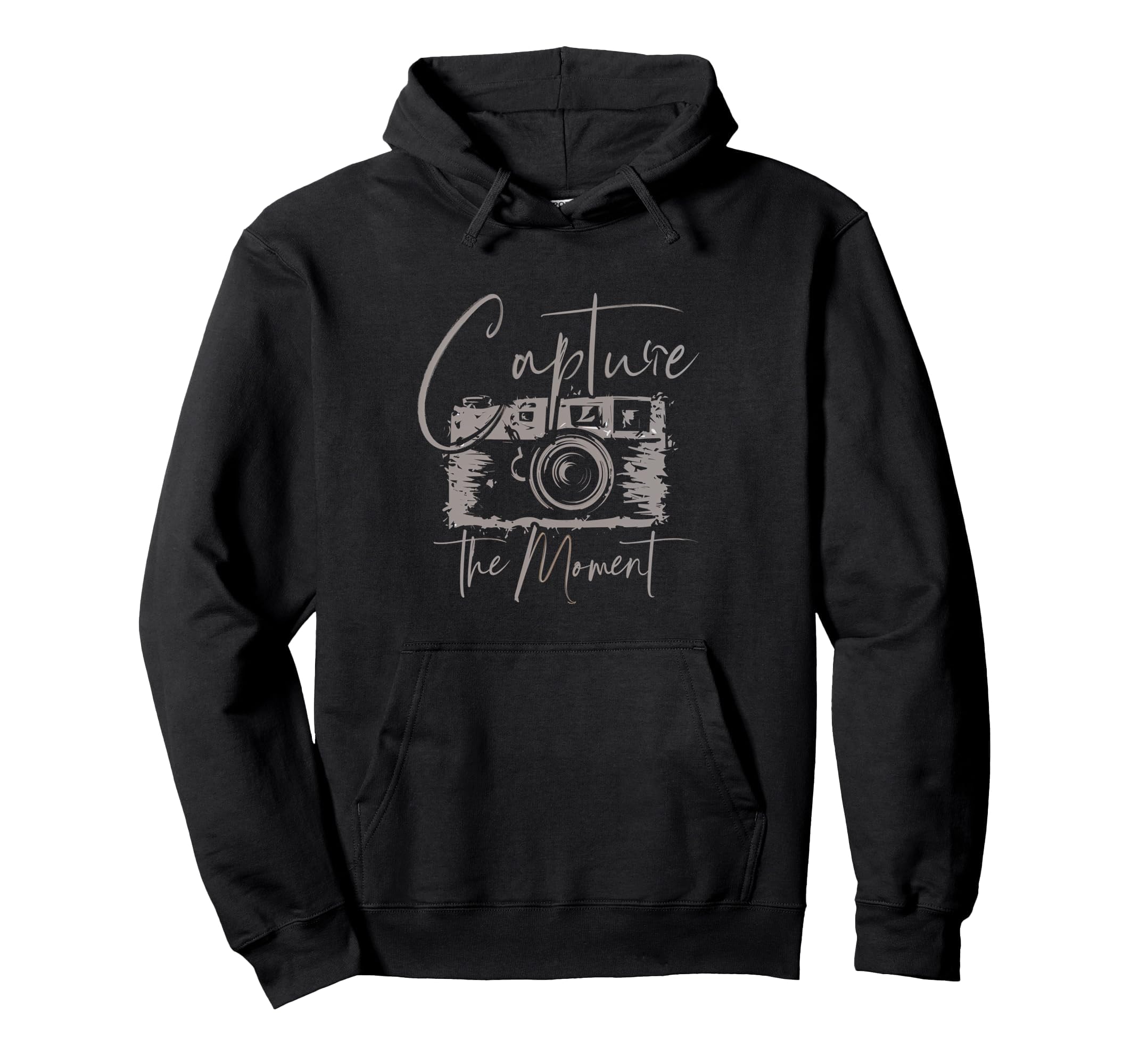 Capture Moment Photography Camera Lens Hoodie - Unique Graphic for Adults - T-Shirt, Sweatshirt, Hoodie