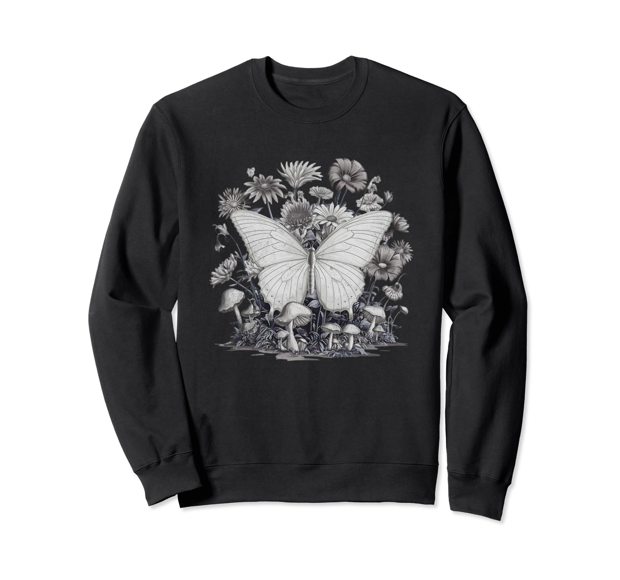 Butterfly Grunge Fairycore Sweatshirt - Custom Art Print Men Women - T-Shirt, Sweatshirt, Hoodie