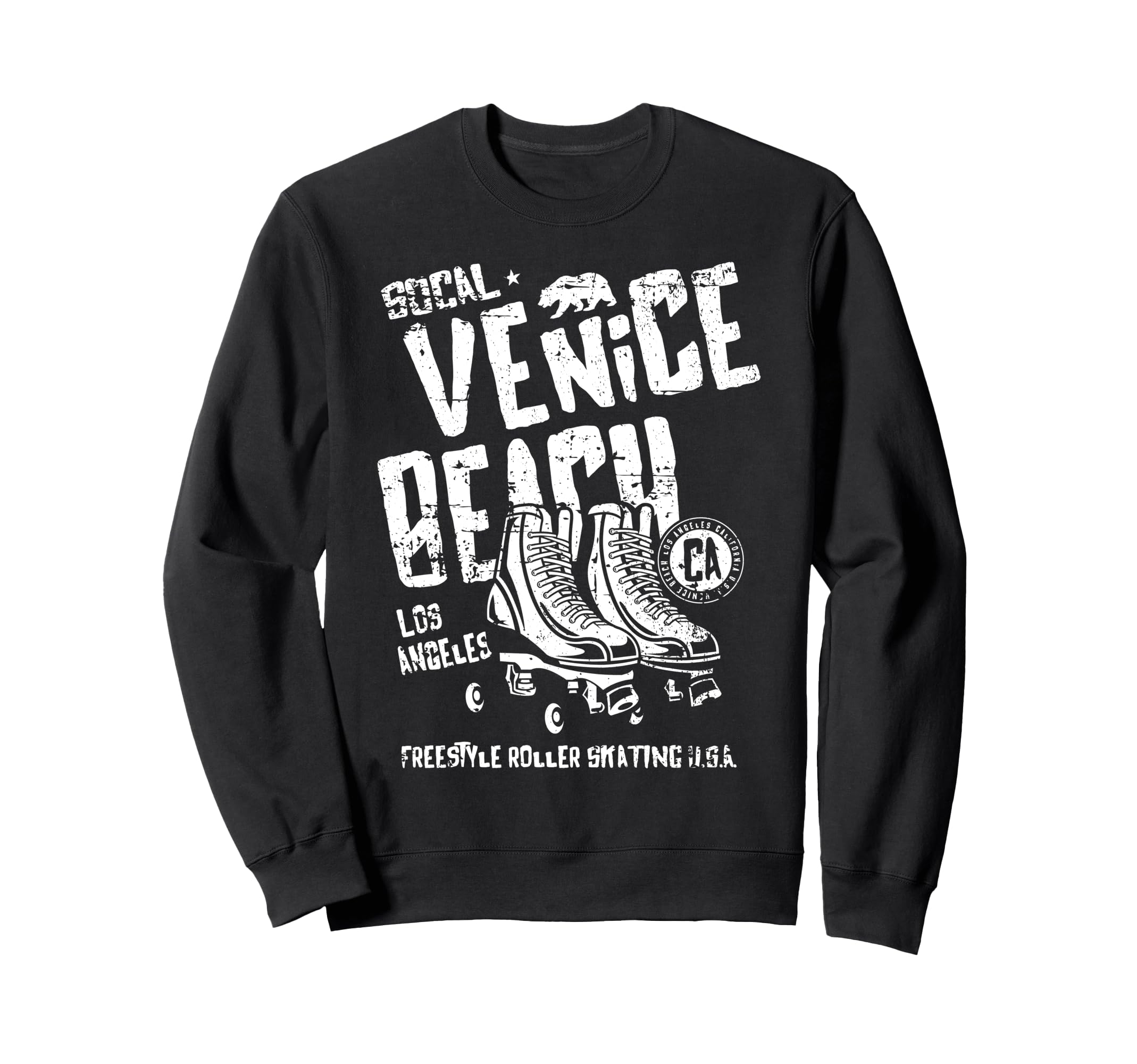 Venice Beach California Roller Sweatshirt - Fun Novelty Design Unisex - T-Shirt, Sweatshirt, Hoodie