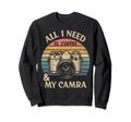All I Need Is Coffee And My Camera Sweatshirt - Custom Art Print Unisex - T-Shirt, Sweatshirt, Hoodie