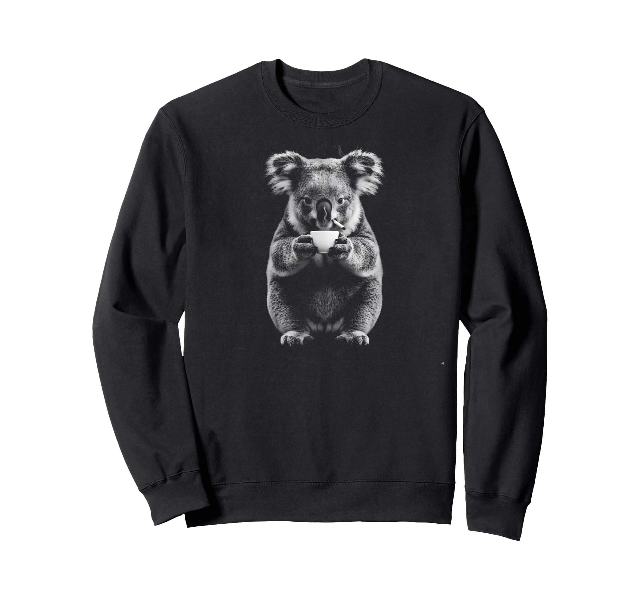 Y2K Koala Drinking Coffee Sweatshirt - Casual Everyday Wear for Adults - T-Shirt, Sweatshirt, Hoodie