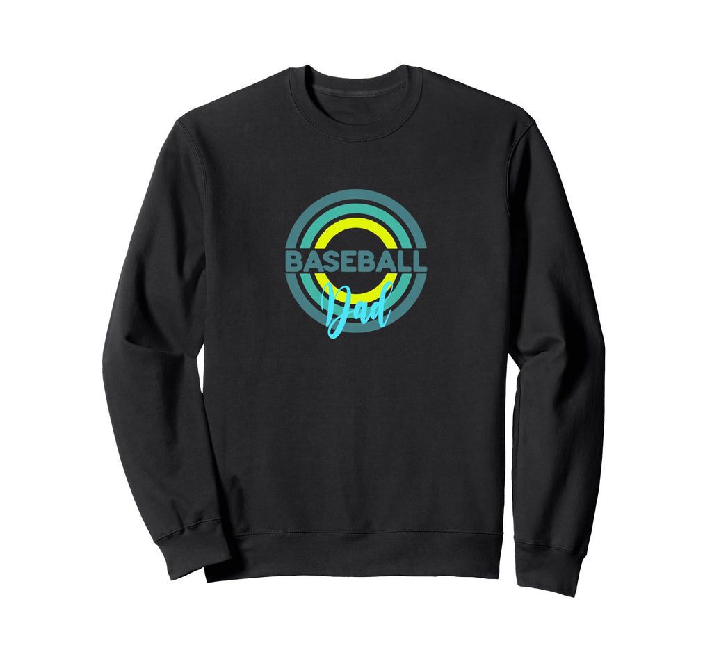 Baseball Dad Modern Baseball Sweatshirt - Custom Art Print for Adults - T-Shirt, Sweatshirt, Hoodie