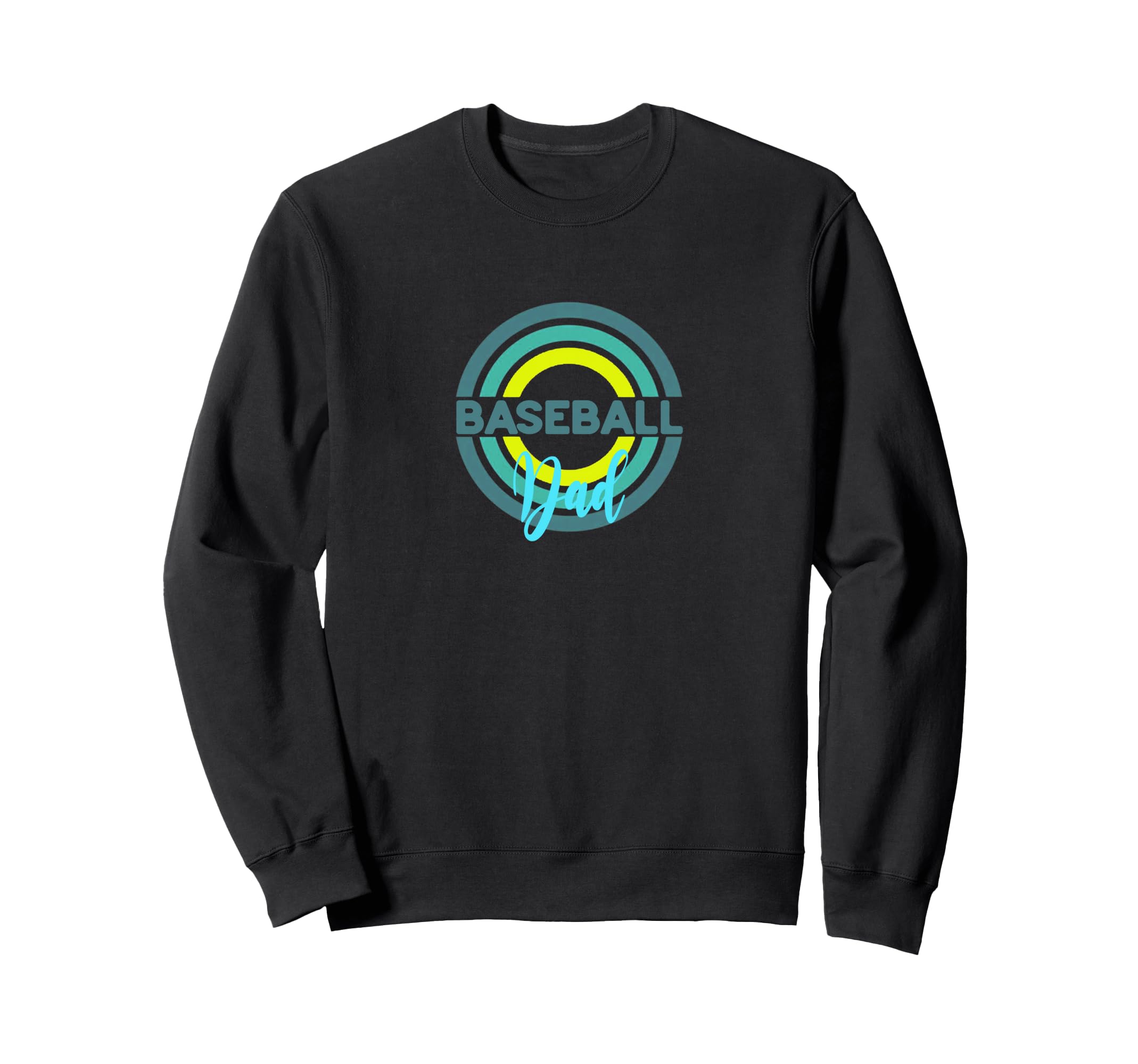 Baseball Dad Modern Baseball Sweatshirt - Custom Art Print for Adults - T-Shirt, Sweatshirt, Hoodie