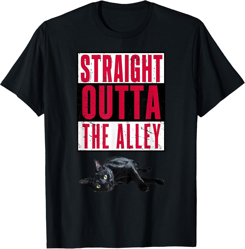 Straight Outta The Alley Cat Apparel and Merch! - Adult & Kids T-Shirts, Sweatshirts & Hoodies apparel design preview 1