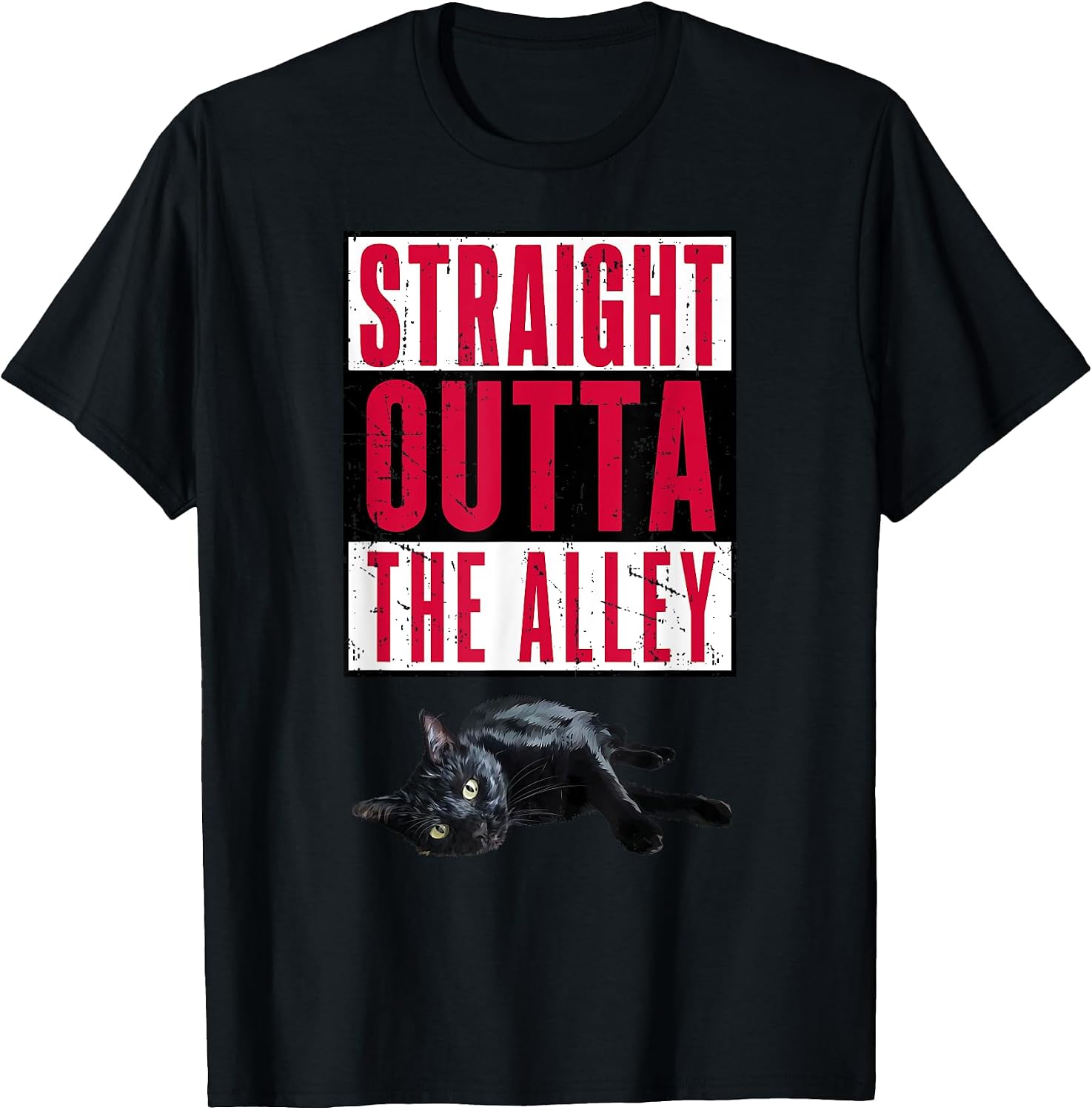 Straight Outta The Alley Cat Apparel and Merch! - Adult & Kids T-Shirts, Sweatshirts & Hoodies apparel design preview 1
