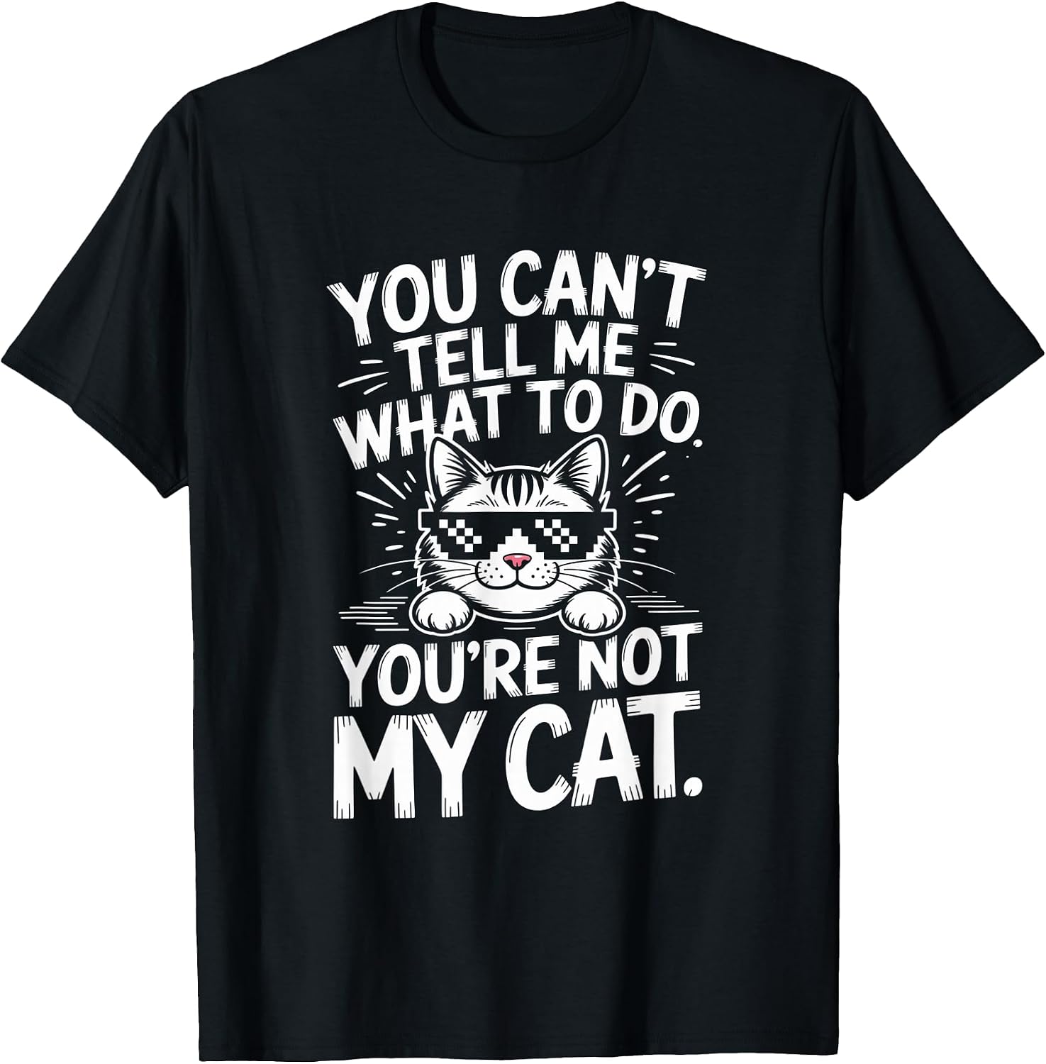 Funny Cute Cat Lover Design - Adult & Kids T-Shirts, Sweatshirts & Hoodies apparel design preview 1