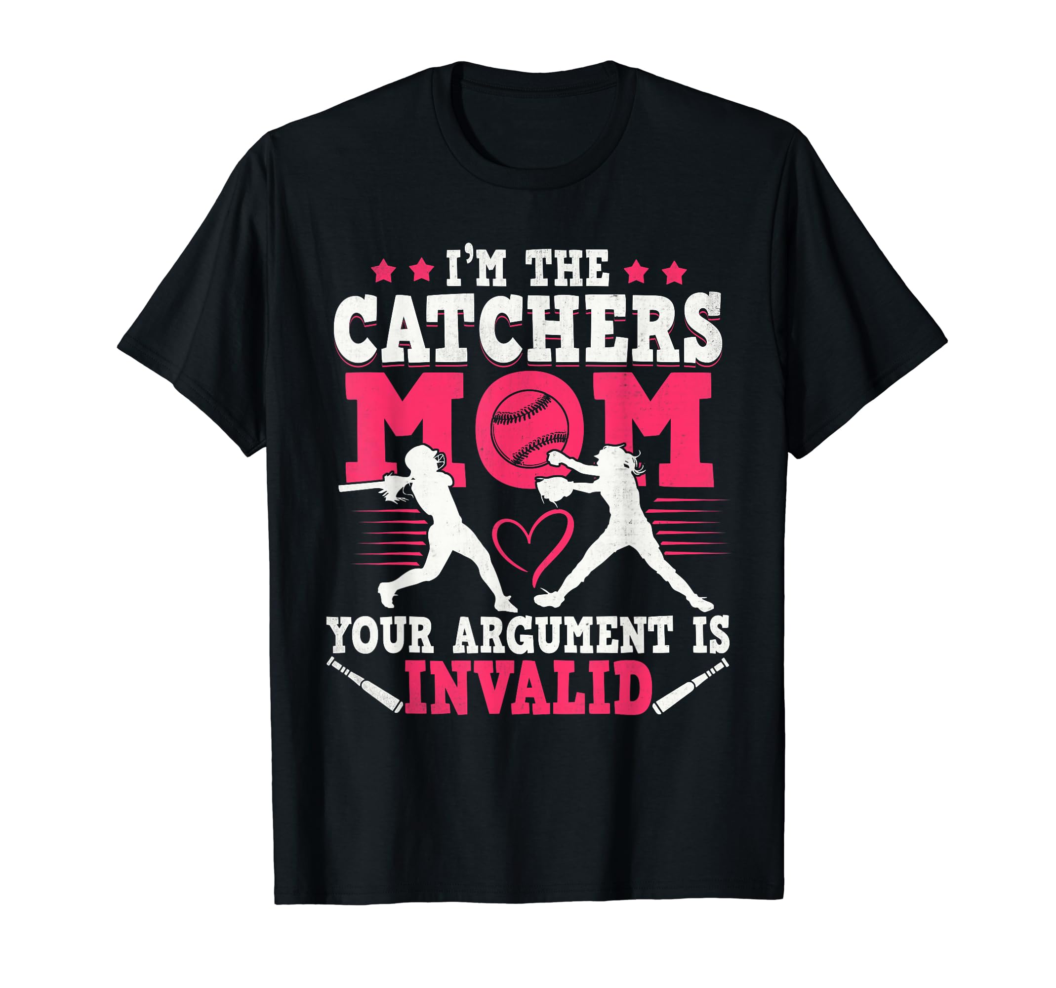 Baseball Softball Catcher Mom Funny Gift T-Shirt - Novelty Apparel Unisex - T-Shirt, Sweatshirt, Hoodie