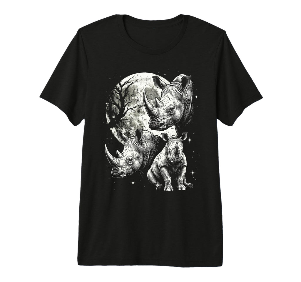 Rhino 90S Aesthetic Y2K Rhinoceros T-Shirt - Minimalist Print for Adults - T-Shirt, Sweatshirt, Hoodie