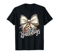 Bulldogs Baseball Mom Leopard Coquette Bow T-Shirt - Unique Graphic Unisex - T-Shirt, Sweatshirt, Hoodie