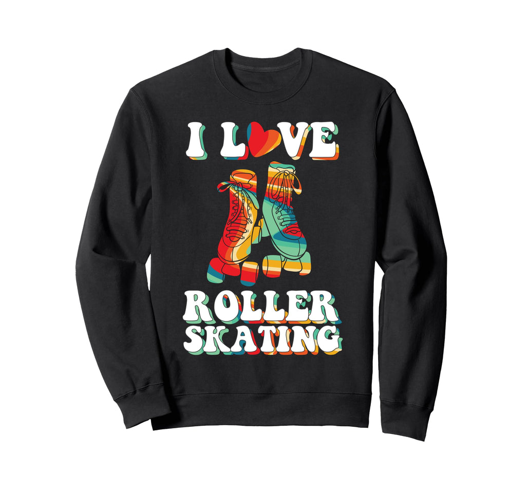 Roller Skating Skate 1970S Sweatshirt - Trendy Graphic Unisex - T-Shirt, Sweatshirt, Hoodie