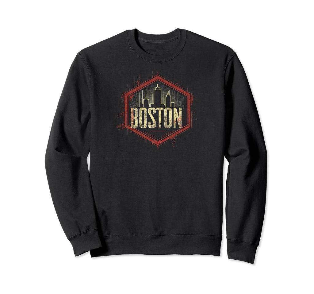 Boston Grit 90S Grunge Urbandecay Sweatshirt - Custom Art Print for Adults - T-Shirt, Sweatshirt, Hoodie