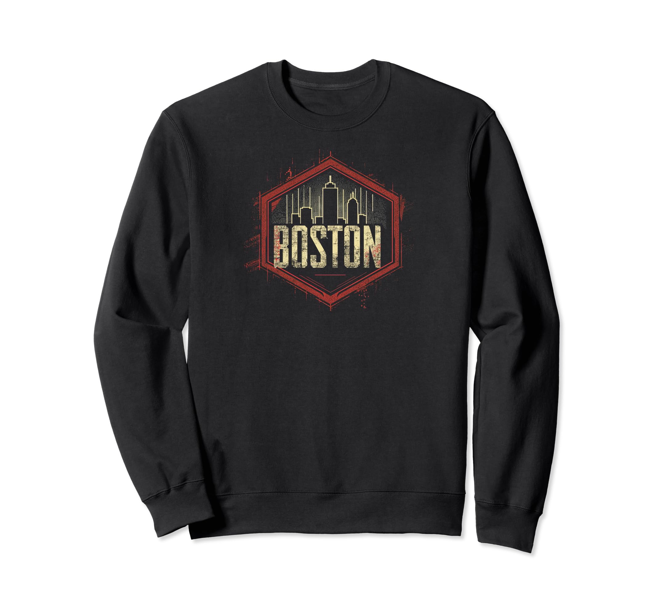 Boston Grit 90S Grunge Urbandecay Sweatshirt - Custom Art Print for Adults - T-Shirt, Sweatshirt, Hoodie