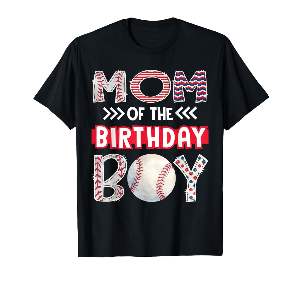 Mom Birthday Baseball Family Squad T-Shirt - Graphic Print for Adults - T-Shirt, Sweatshirt, Hoodie