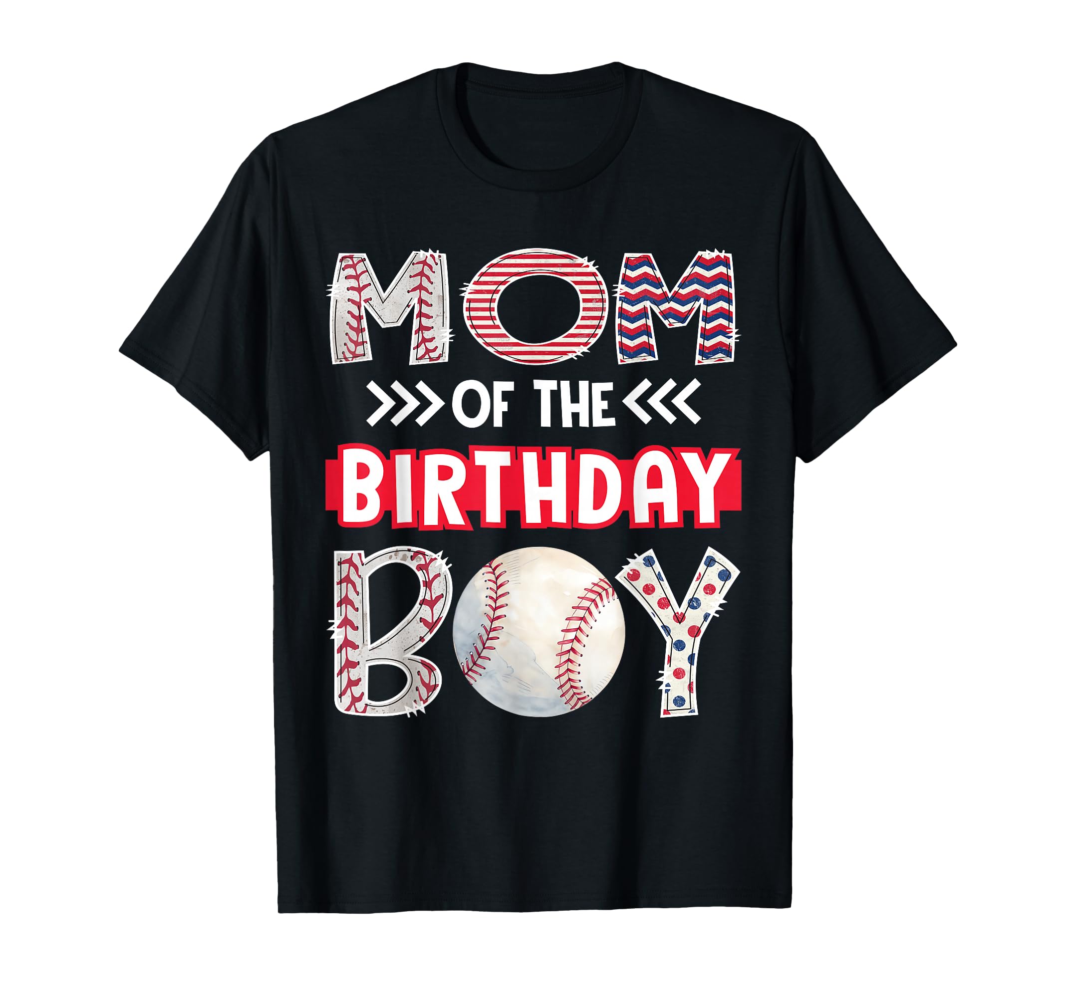 Mom Birthday Baseball Family Squad T-Shirt - Graphic Print for Adults - T-Shirt, Sweatshirt, Hoodie