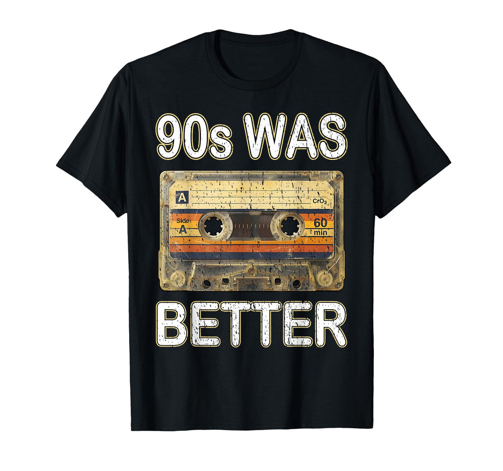 90S Was Better Nostalgia Mix Tape T-Shirt - Custom Art Print Men Women - T-Shirt, Sweatshirt, Hoodie