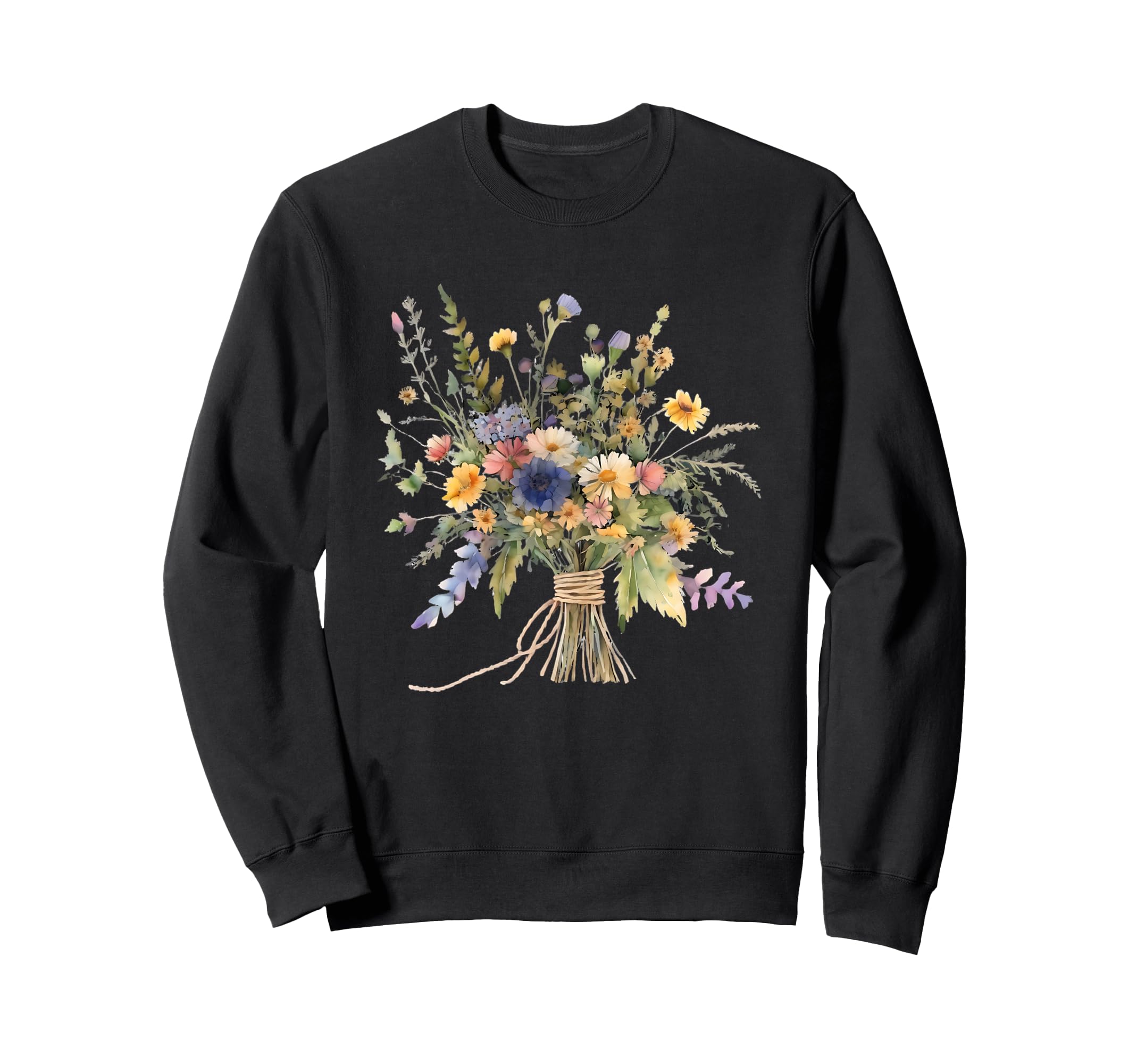 Womens Beautiful Floral Boho Sweatshirt - Casual Everyday Wear Men Women - T-Shirt, Sweatshirt, Hoodie
