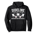Sideline Social Club Baseball Mom Hoodie - Custom Art Print for Adults - T-Shirt, Sweatshirt, Hoodie