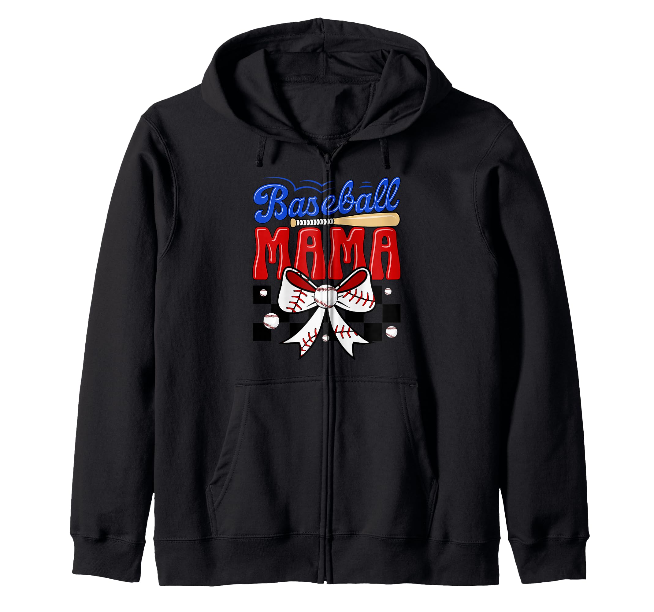 Baseball Mama Bat Bow Ball Gift Sweatshirt - Aesthetic Graphic for Adults - T-Shirt, Sweatshirt, Hoodie