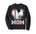 Ball Mom Baseball Soccer Heart Sweatshirt - Streetwear Style for Adults - T-Shirt, Sweatshirt, Hoodie