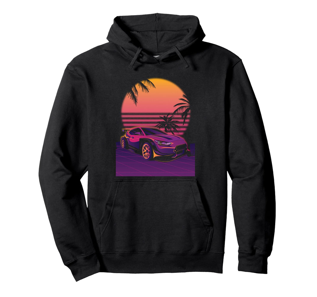 Aesthetic Synthwave Retrowave Hoodie - Aesthetic Graphic Men Women - T-Shirt, Sweatshirt, Hoodie