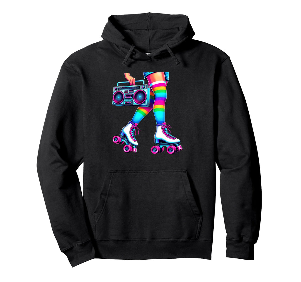 Rollerskates Funny 80S Roller Disco Hoodie - Unique Graphic Men Women - T-Shirt, Sweatshirt, Hoodie