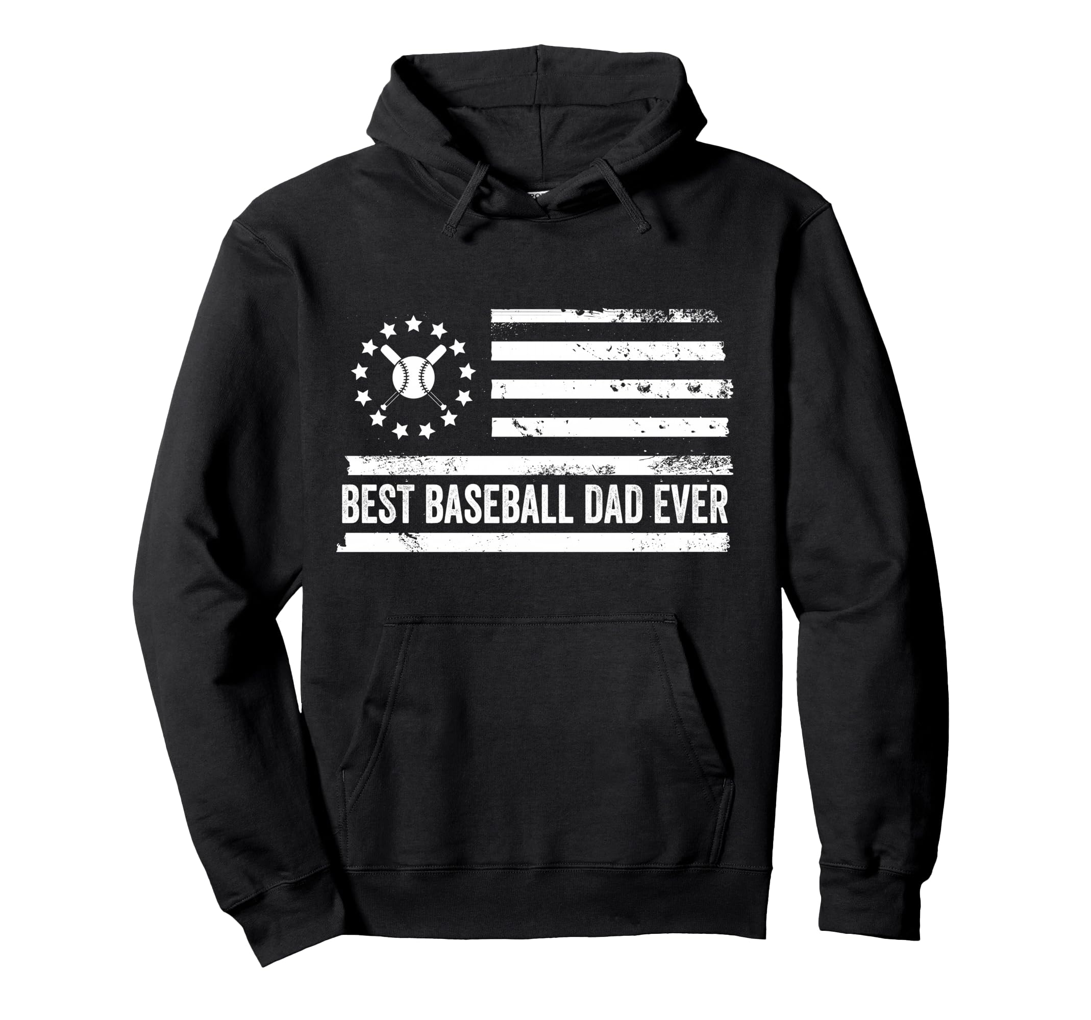 Baseball Coach Team Us American Flag Hoodie - Novelty Apparel Unisex - T-Shirt, Sweatshirt, Hoodie