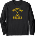 Vintage Michigan Hockey Merch - Adult & Kids T-Shirts, Sweatshirts & Hoodies apparel design preview 1