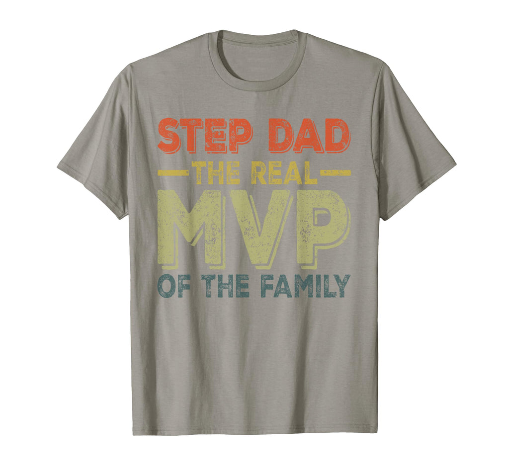 Stepdad Baseball Step Dad Real Mvp T-Shirt - Novelty Apparel Men Women - T-Shirt, Sweatshirt, Hoodie