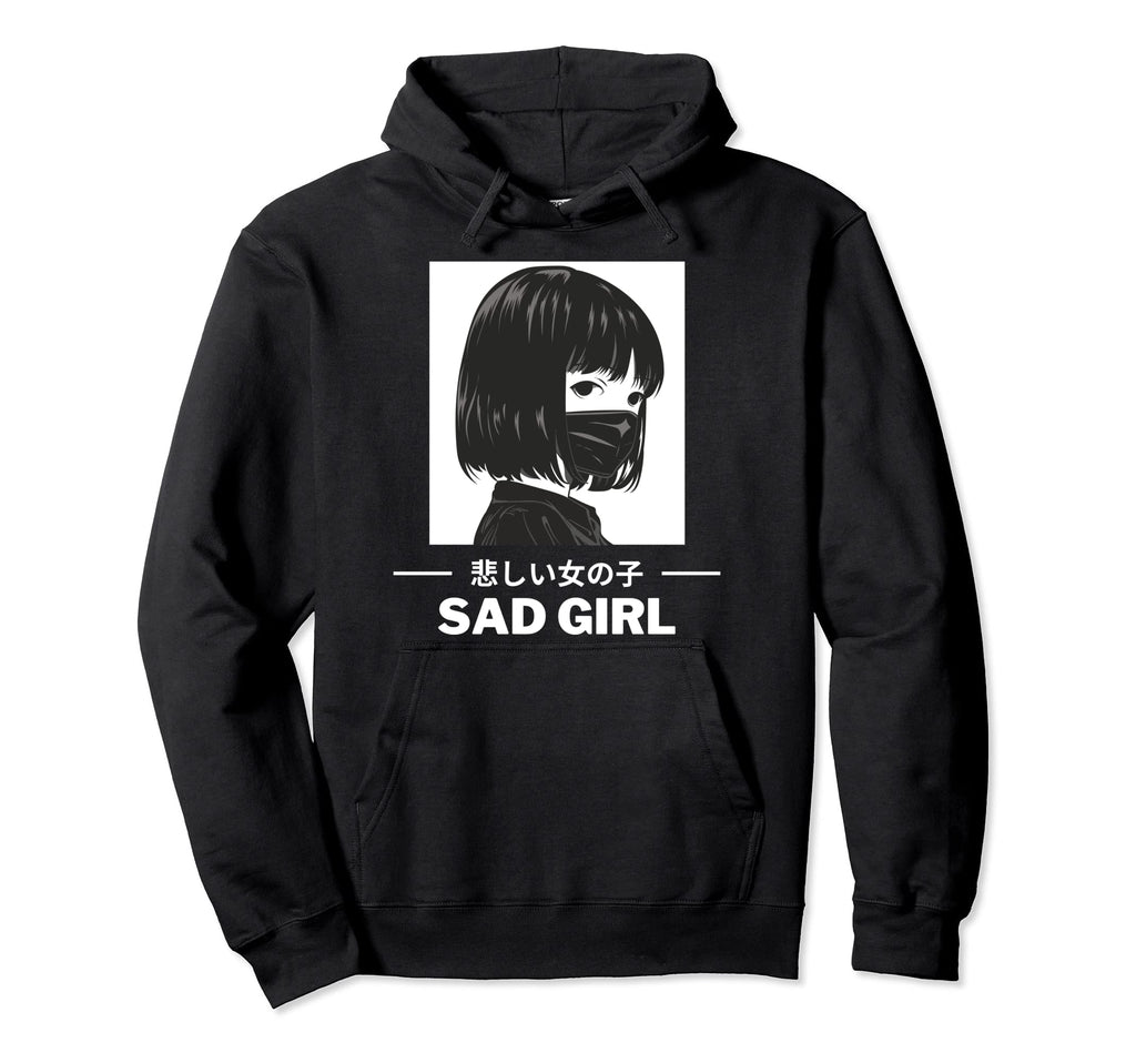 Anti Social Japanese Waifu Nu Goth Sad Hoodie - Streetwear Style Men Women - T-Shirt, Sweatshirt, Hoodie