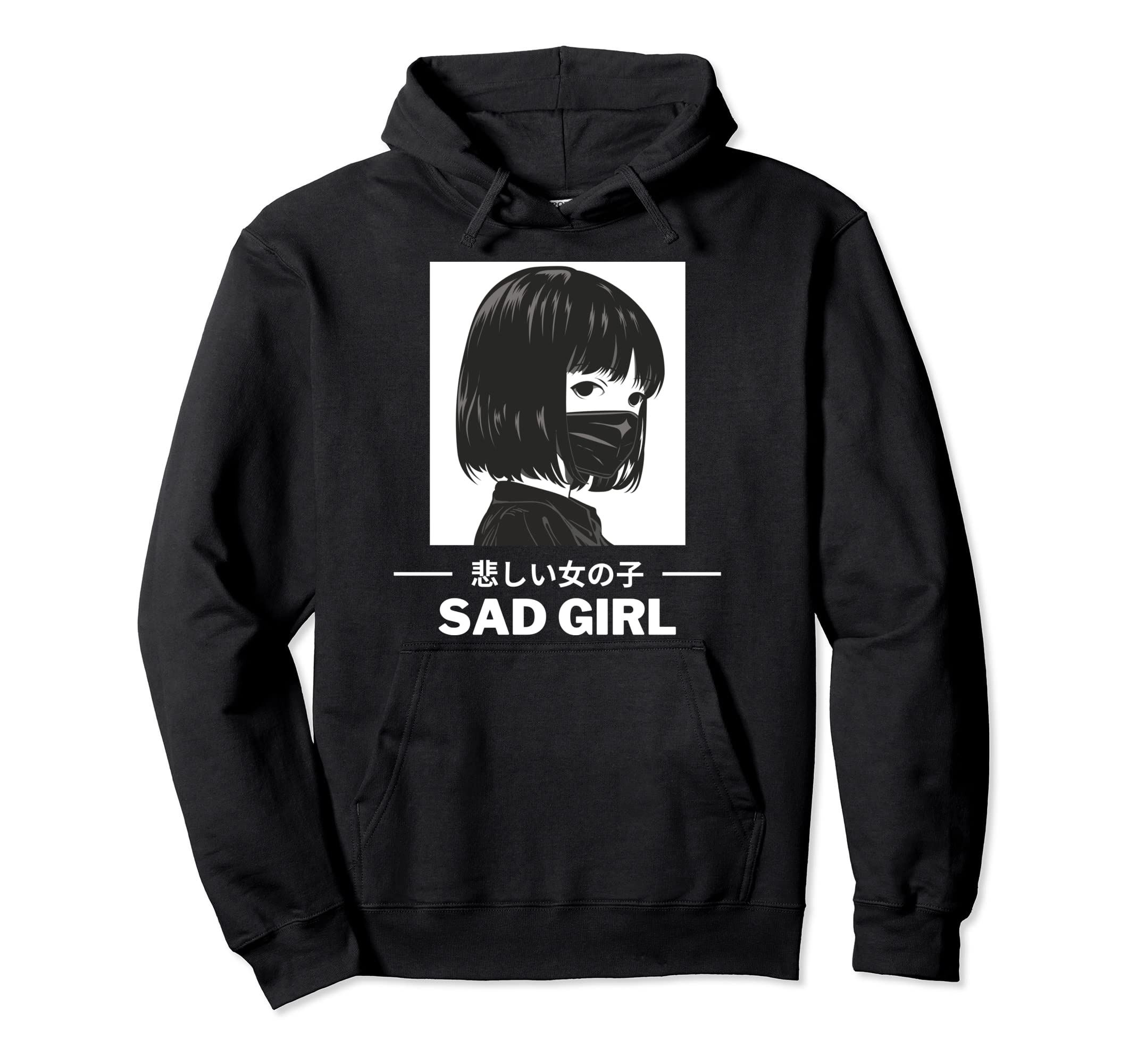 Anti Social Japanese Waifu Nu Goth Sad Hoodie - Streetwear Style Men Women - T-Shirt, Sweatshirt, Hoodie