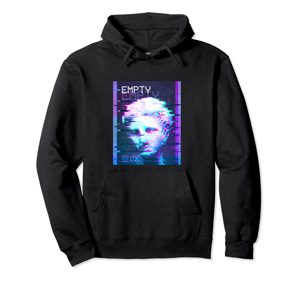 Empty Statue Vaporwave Aesthetic Hoodie - Unique Graphic Men Women - T-Shirt, Sweatshirt, Hoodie