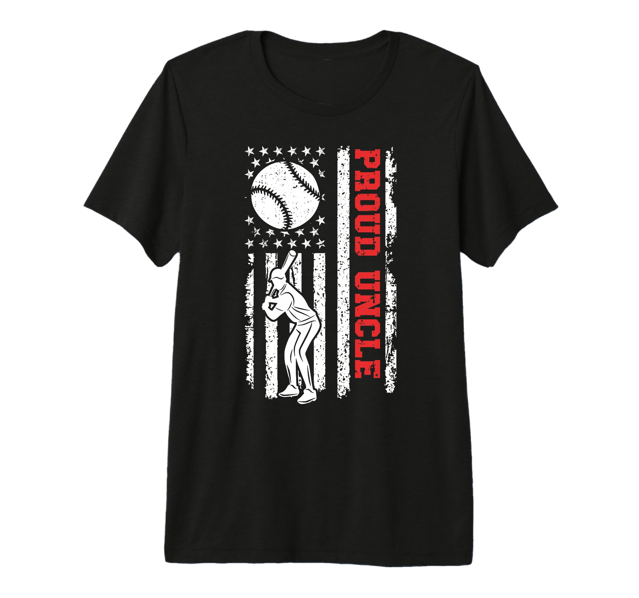 Mens Proud Uncle Baseball Player Us T-Shirt - Aesthetic Graphic Men Women - T-Shirt, Sweatshirt, Hoodie