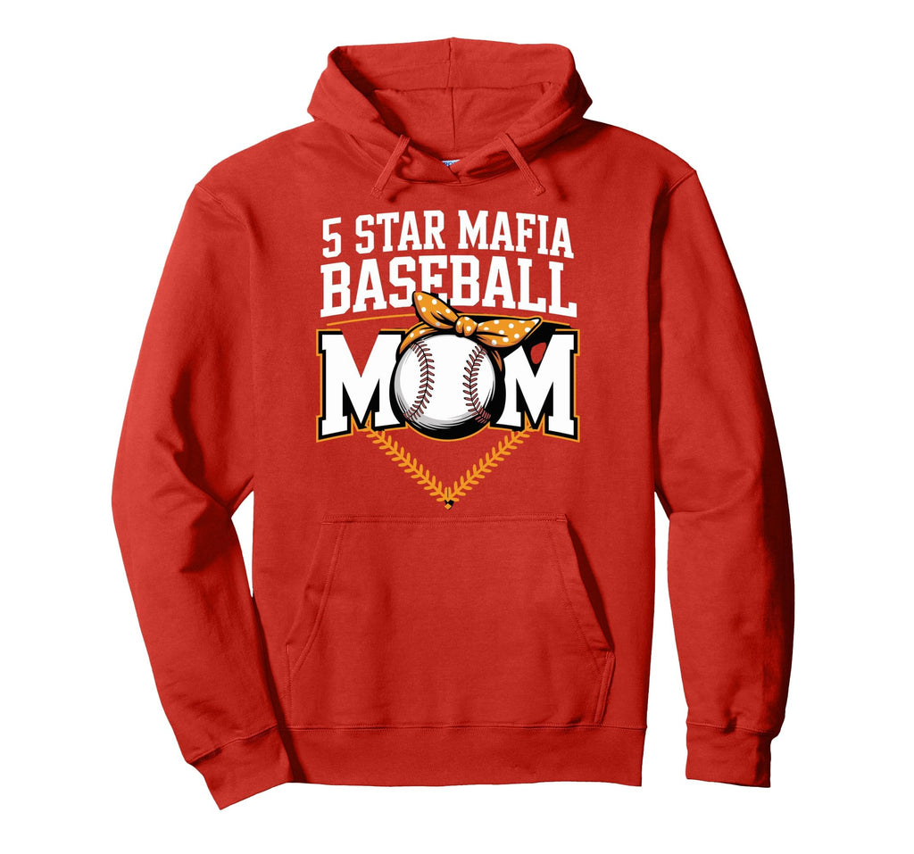 5 Star Mafia Baseball Mom Hoodie - Trendy Graphic Unisex - T-Shirt, Sweatshirt, Hoodie