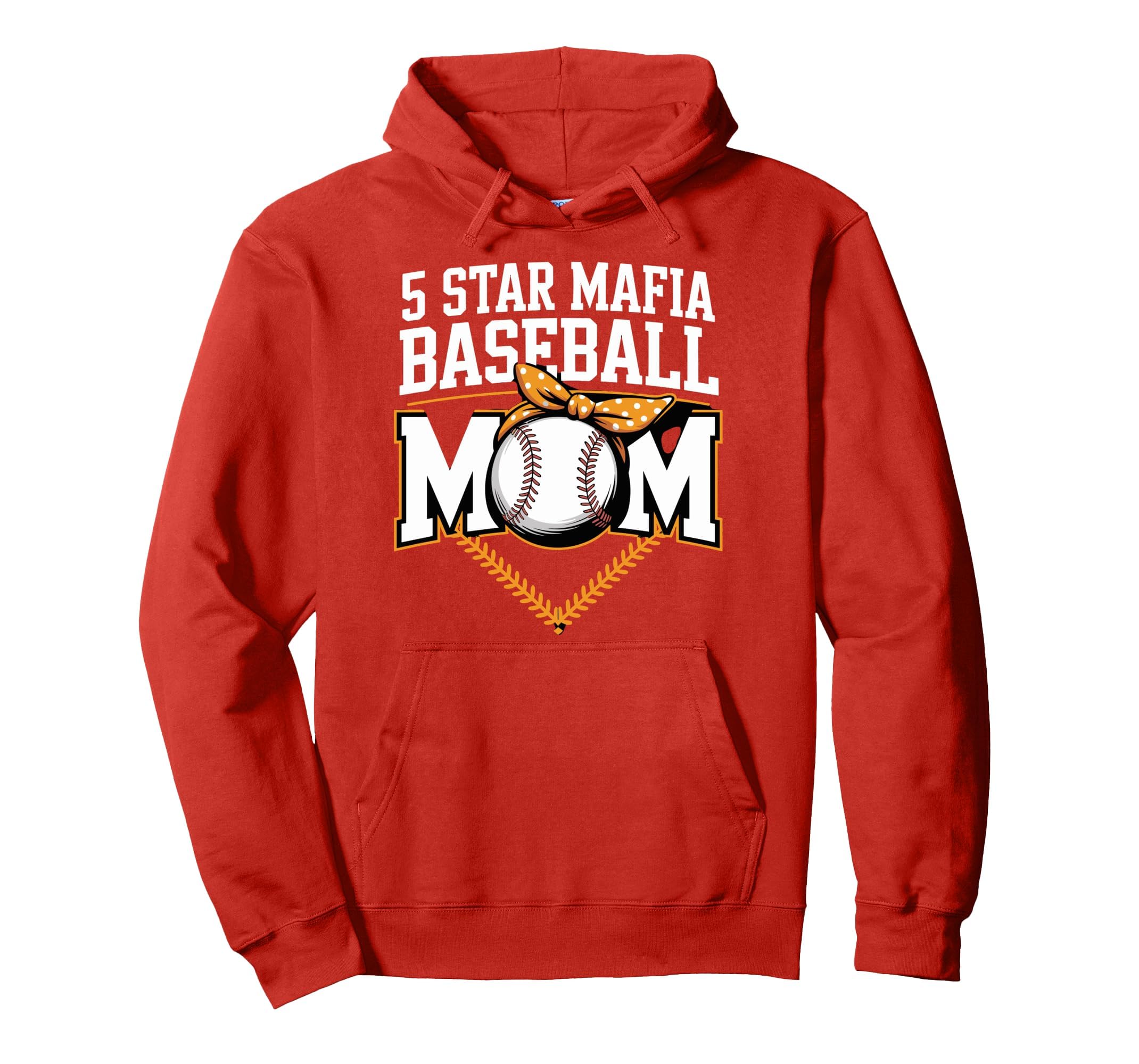 5 Star Mafia Baseball Mom Hoodie - Trendy Graphic Unisex - T-Shirt, Sweatshirt, Hoodie