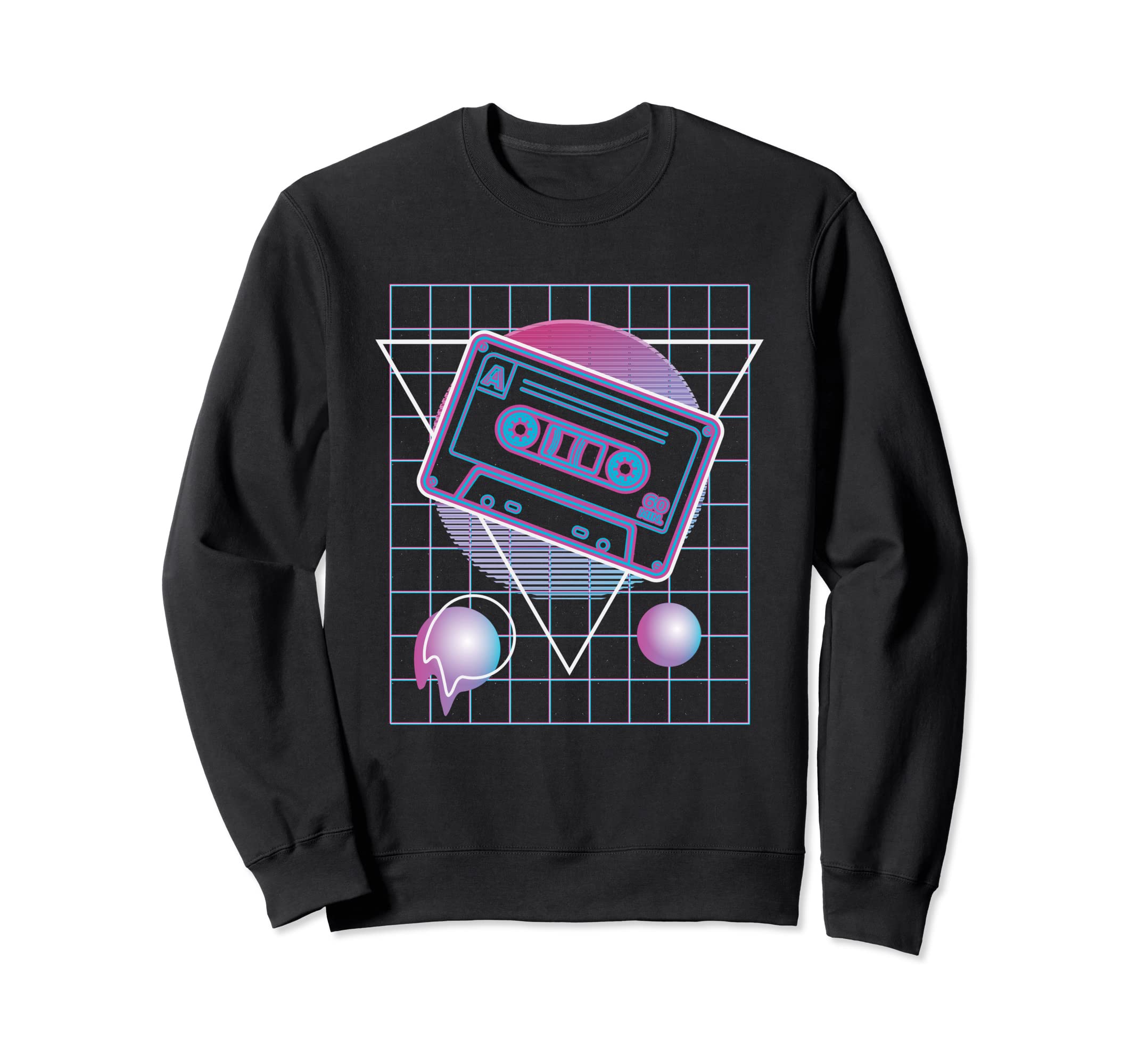 Vaporwave 80S 90S Mixtape Cassette Sweatshirt - Unique Graphic Men Women - T-Shirt, Sweatshirt, Hoodie