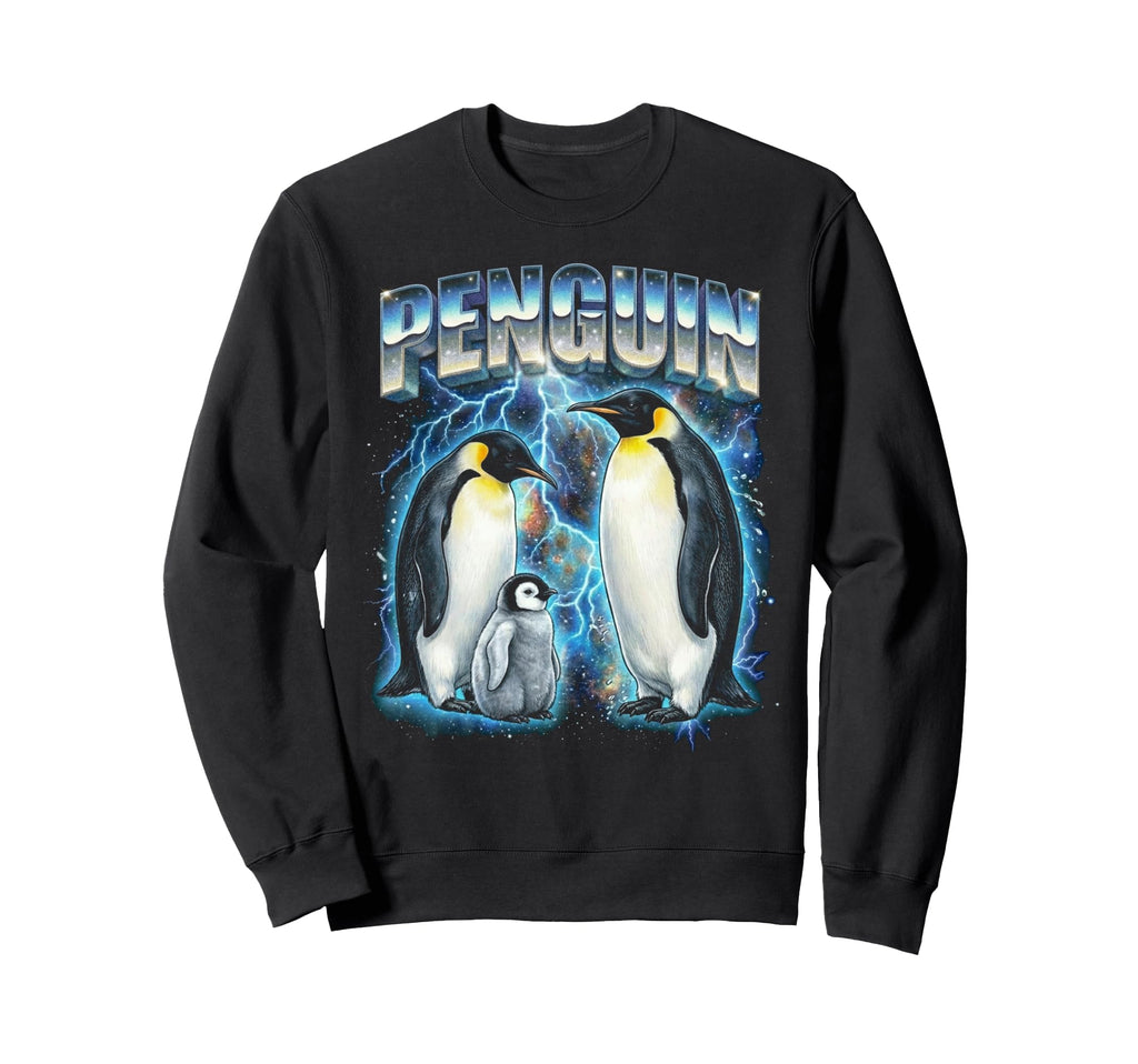 Penguin 80S Funny Penguins 90S Sweatshirt - Aesthetic Graphic Men Women - T-Shirt, Sweatshirt, Hoodie