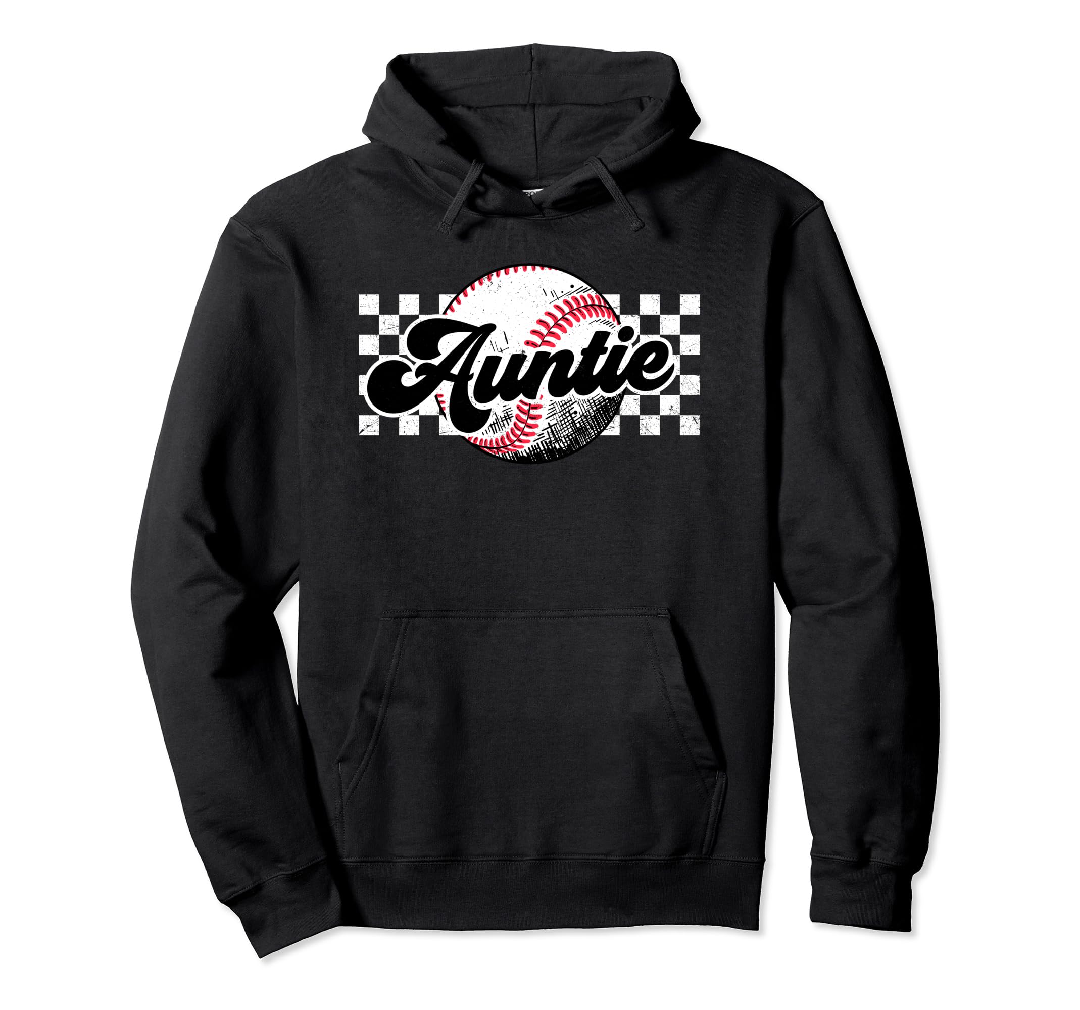 Baseball Auntie T Ball Auntie Hoodie - Casual Everyday Wear Men Women - T-Shirt, Sweatshirt, Hoodie