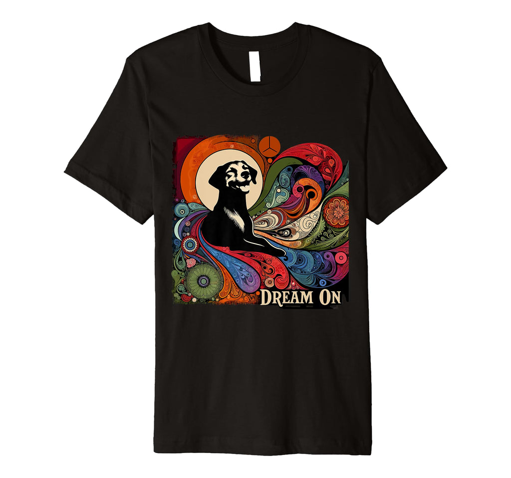 Groovy Dog Dreams Psychedelic 60S T-Shirt - Trendy Graphic Men Women - T-Shirt, Sweatshirt, Hoodie