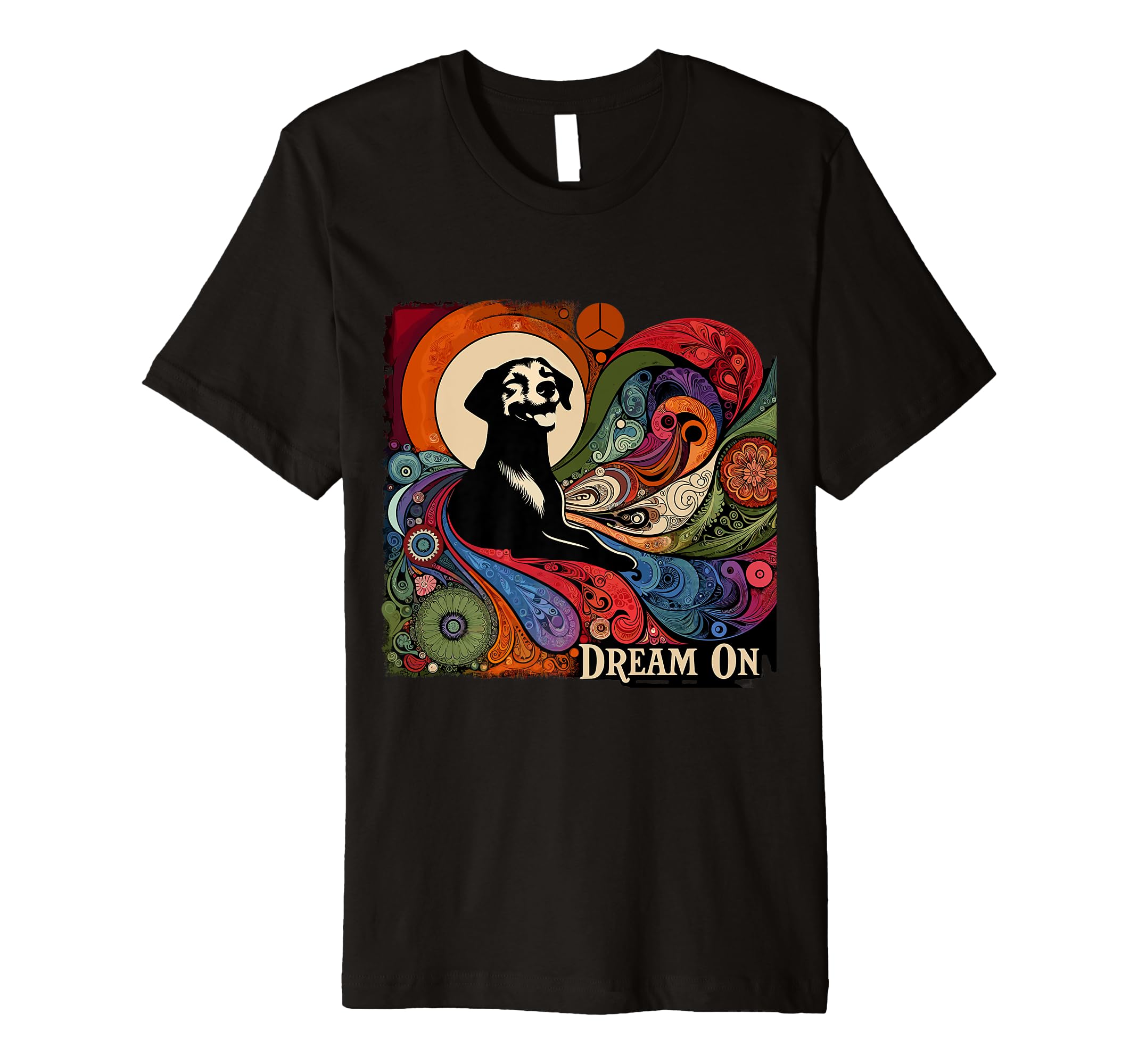 Groovy Dog Dreams Psychedelic 60S T-Shirt - Trendy Graphic Men Women - T-Shirt, Sweatshirt, Hoodie