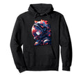 80S 90S Aesthetic Vaporwave Space Cat Hoodie - Unique Graphic Unisex - T-Shirt, Sweatshirt, Hoodie